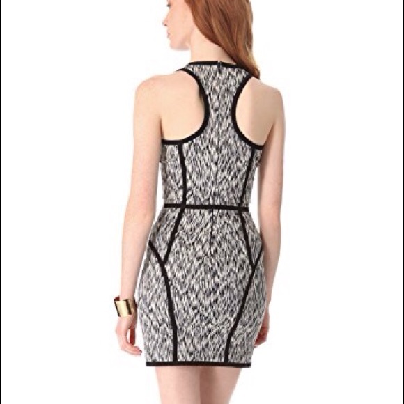 'Palms' Stretch Sheath Dress SMALL - Picture 3 of 4